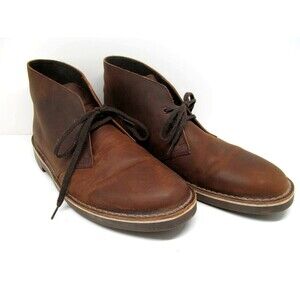 Clarks Bushacre  Brown Chukka Lace Boot Mens Size US 11